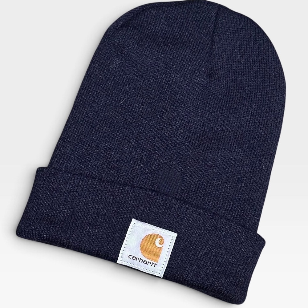 Carhartt Beanie Mens OSFM Navy NWOT Outdoorwear A18 NVY